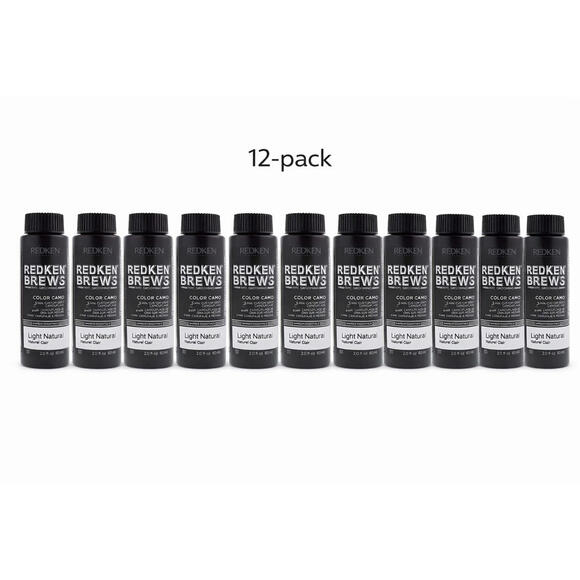 12x REDKEN BREWS FOR MEN 5 Minute Color Camo For Grey Hair Light Natural